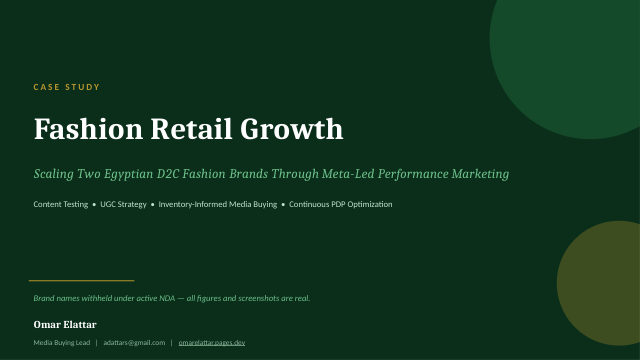 Fashion e-commerce case study cover